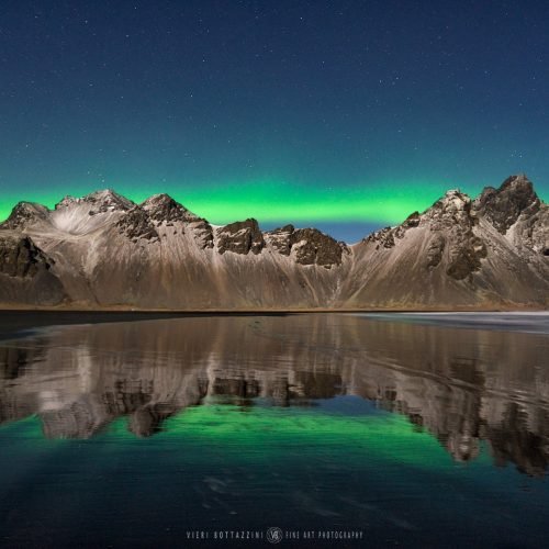VESTRAHORN, NORTHERN LIGHTS